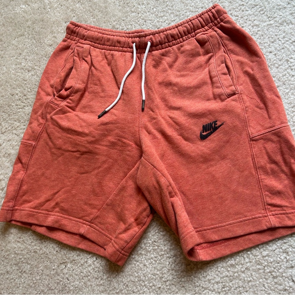 Nike Burnt Orange Fleece Shorts